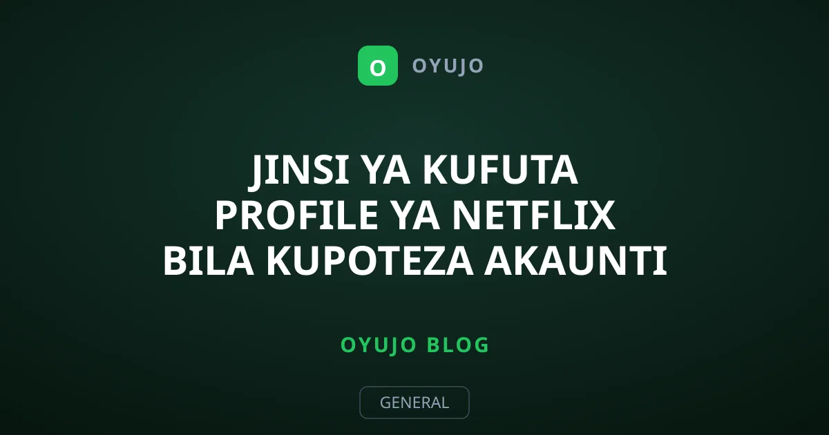 Jinsi ya Kufuta Profile ya Netflix Bila Kupoteza Akaunti Ya Ko
